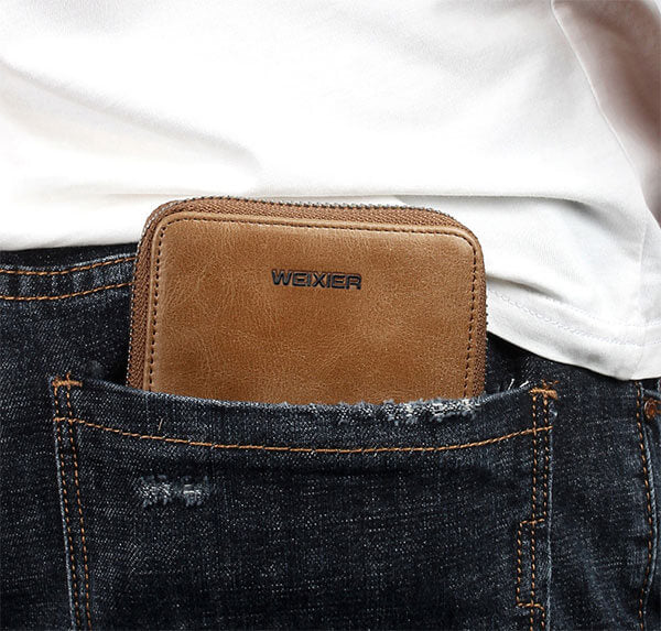 Original Leather Short Wallet-For Man