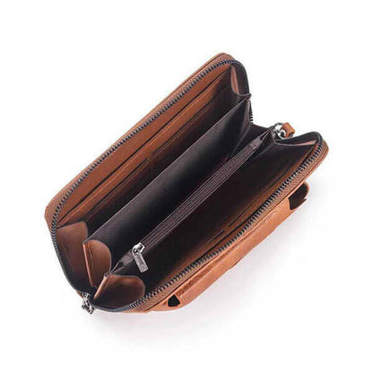 Multifunctional Long Leather Wallet